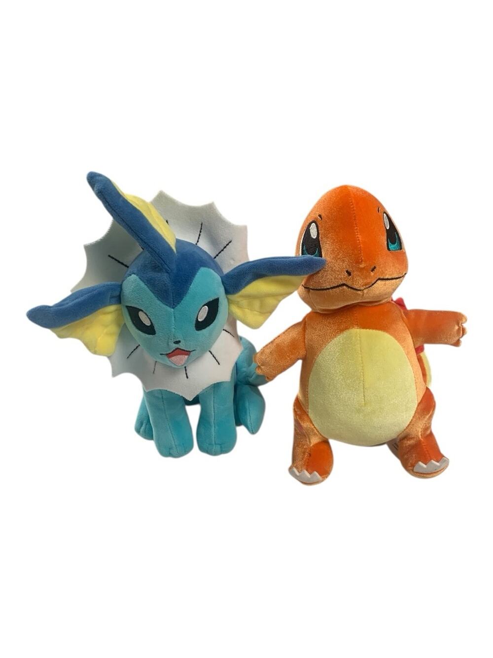 Pokemon Vaporeon Charmander plush orange blue fire